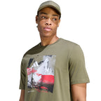 Men's adidas Memories of Sport Outdoor Graphic T-shirt khaki KC7098