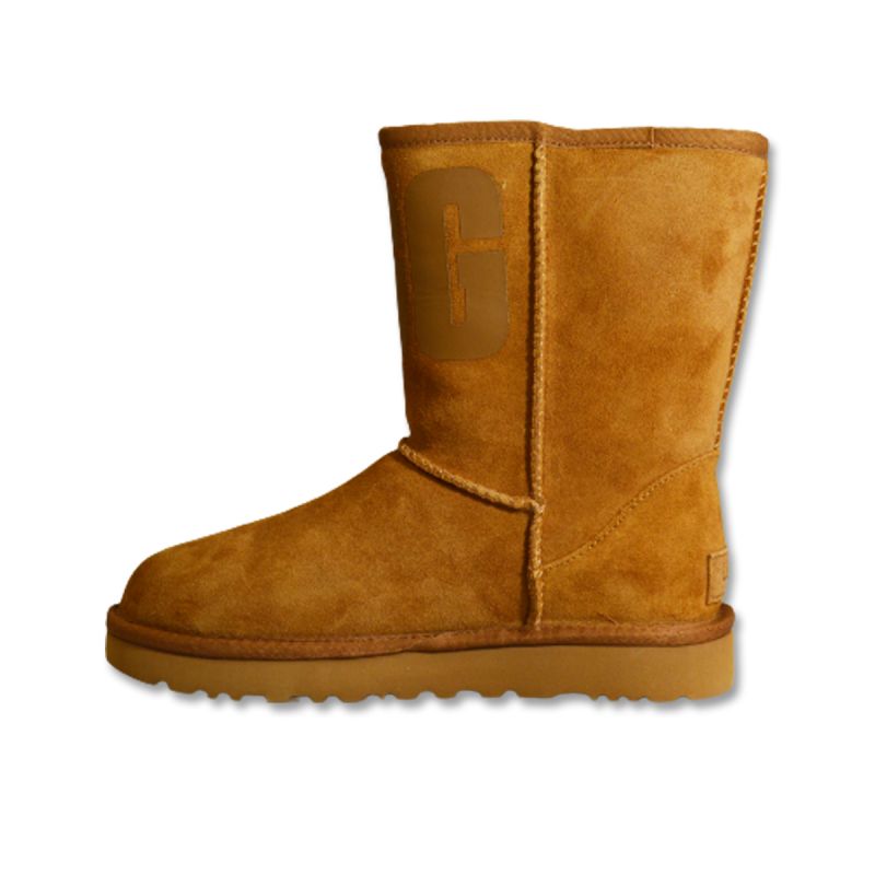 Women's UGG W Classic Short Rubber Logo High Snow Boots - 1108230-CHE Obuwie/Buty na co dzień Your Sports Performance