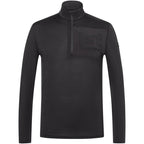 Men’s thermal longsleeve SUPER.NATURAL M SIERRA140 POCKET ZIP 1/4 black
