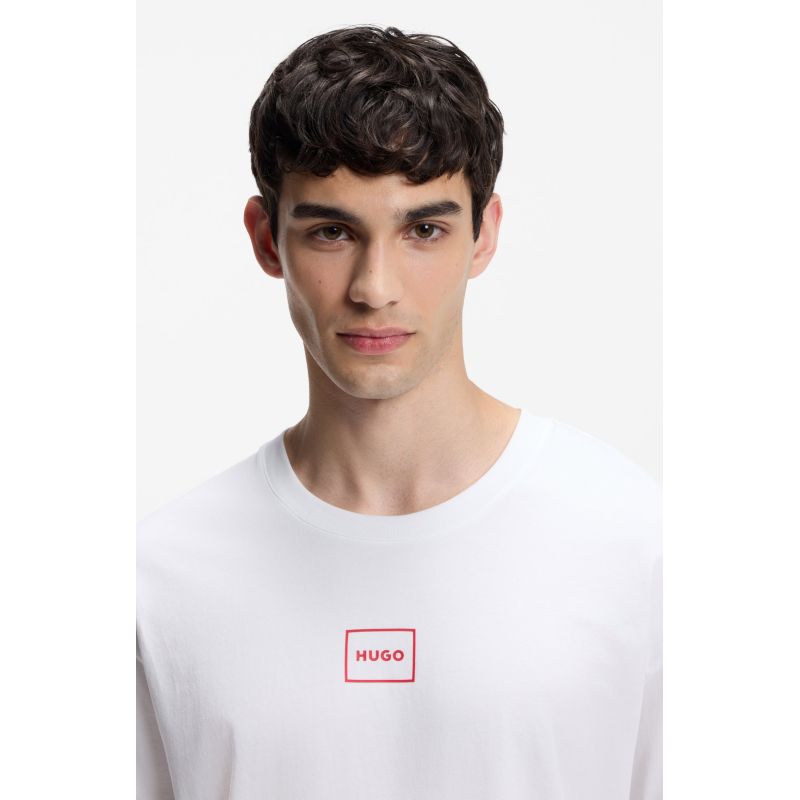 Hugo Loungewear Laze BIANCO Men's Sleep Shirt (50525236-101) Hugo