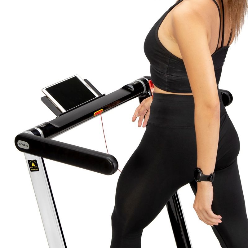 HMS LOOP12 MULTI Electric Treadmill with Desk 1-12 km/h, Gray In preparation Your Sports Performance