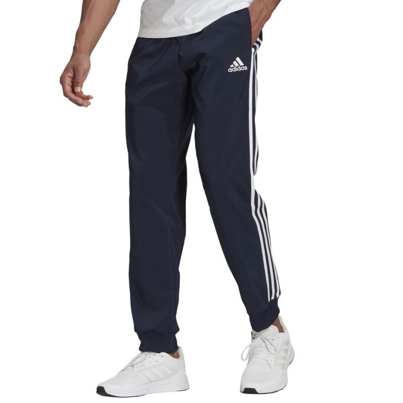 Adidas Essentials Tapered Cuff 3 Stripes Pants M GK8981 Clothing/Training Adidas