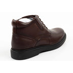 Lee Cooper men's shoes elegant brown leather insulated ankle boots