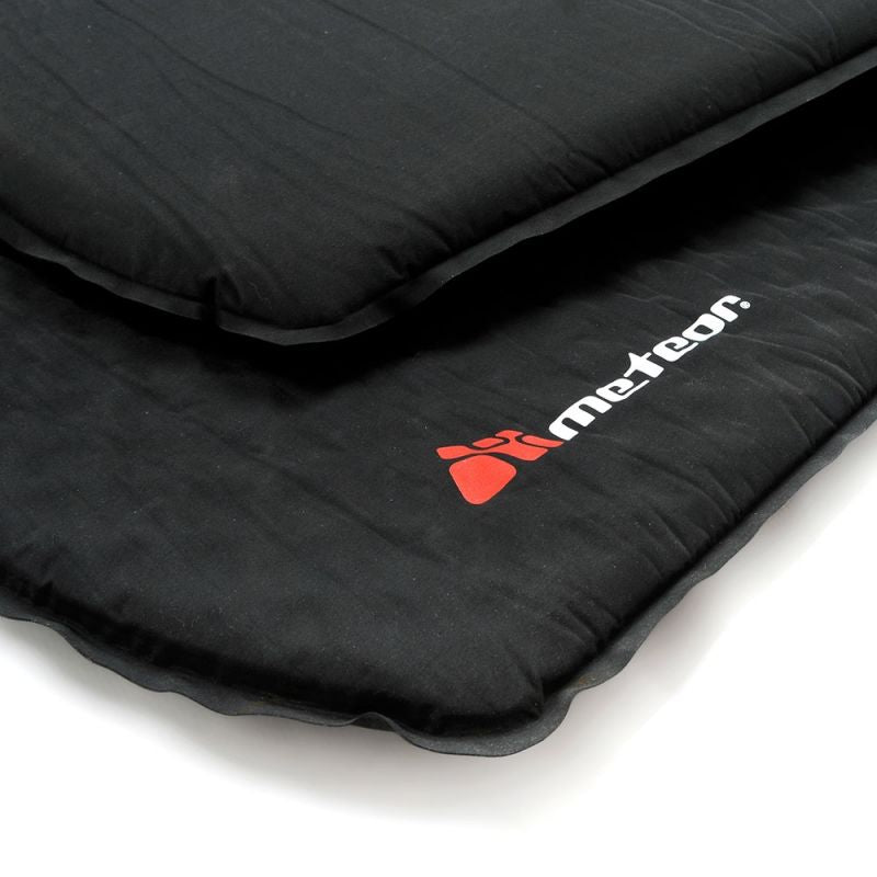 Meteor self-inflating mat, corrugated, black, 44412