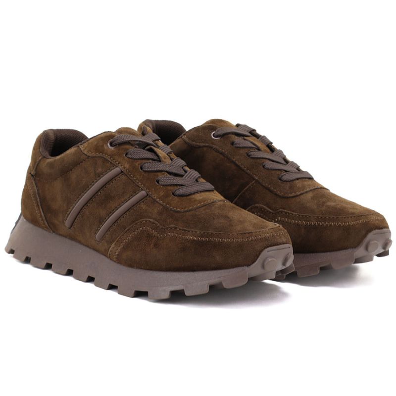 Leather platform sneakers brown S.Barski