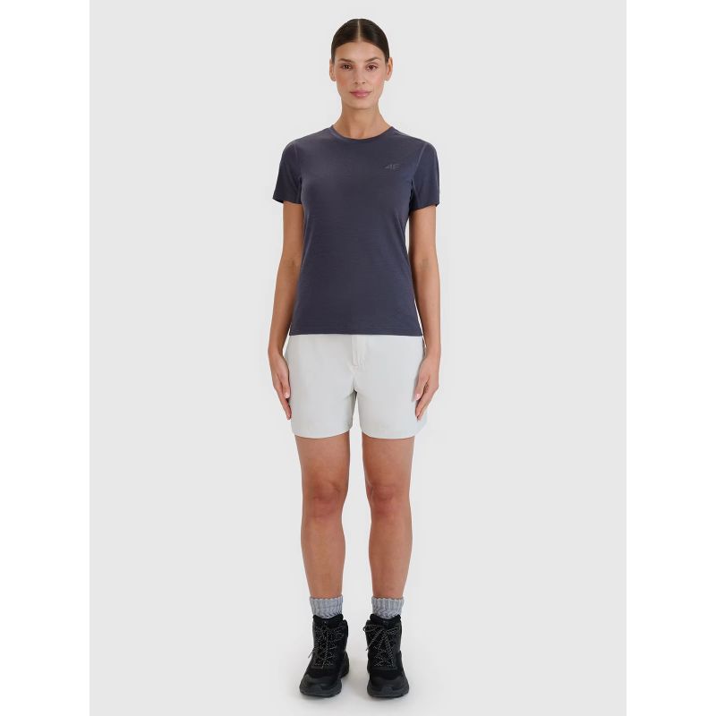 Women's Merino Wool Trekking T-shirt 4F 4FWSS25TFTSF1269-22S *Kategoria tymczasowa Your Sports Performance