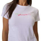 Women's T-shirt 4F F2717 white 4FWSS26TTSHF2717 10S
