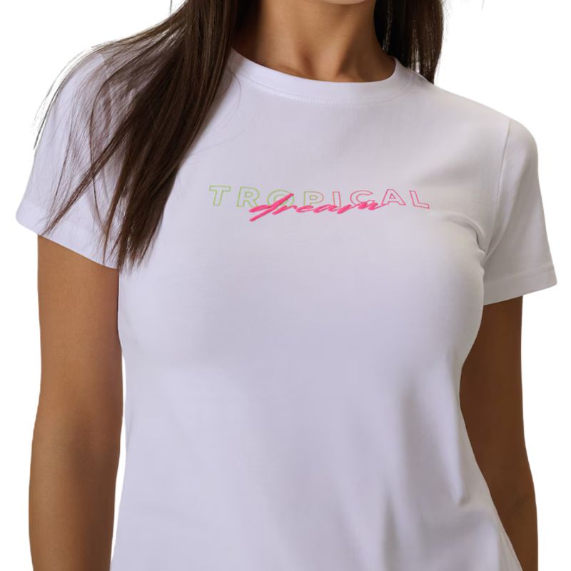 Women's T-shirt 4F F2717 white 4FWSS26TTSHF2717 10S