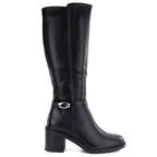 Sergio Leone KZ-14 black insulated high-heeled boots