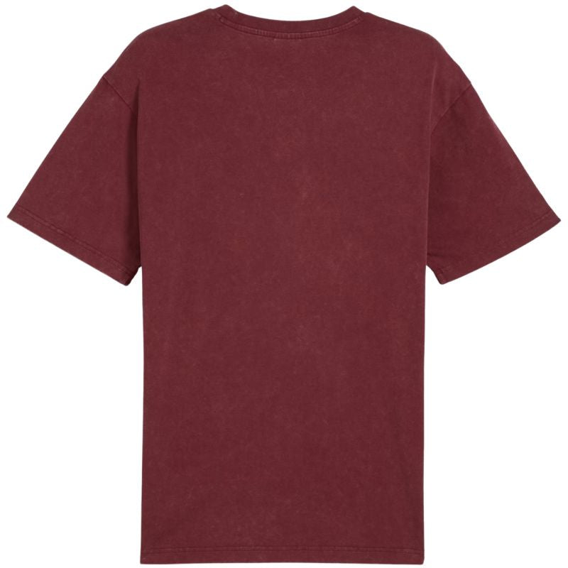 Puma Ess Elevated Relaxed Wash Tee Burgundy 688048 96 In preparation Your Sports Performance