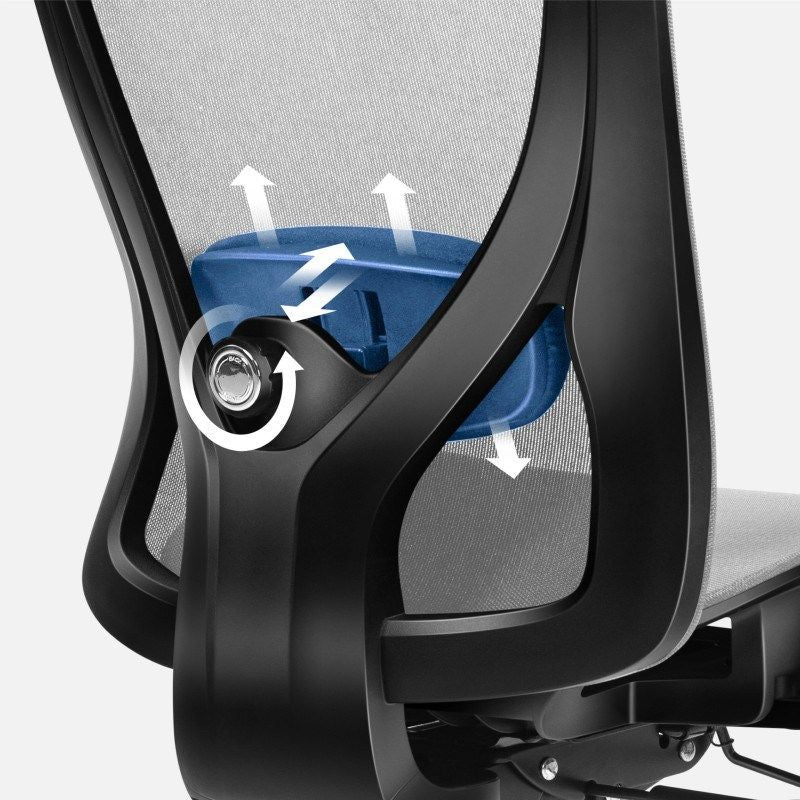 Expert 5.3 Gray Mesh Swivel Chair Fotele/Fotele biurowe Your Sports Performance