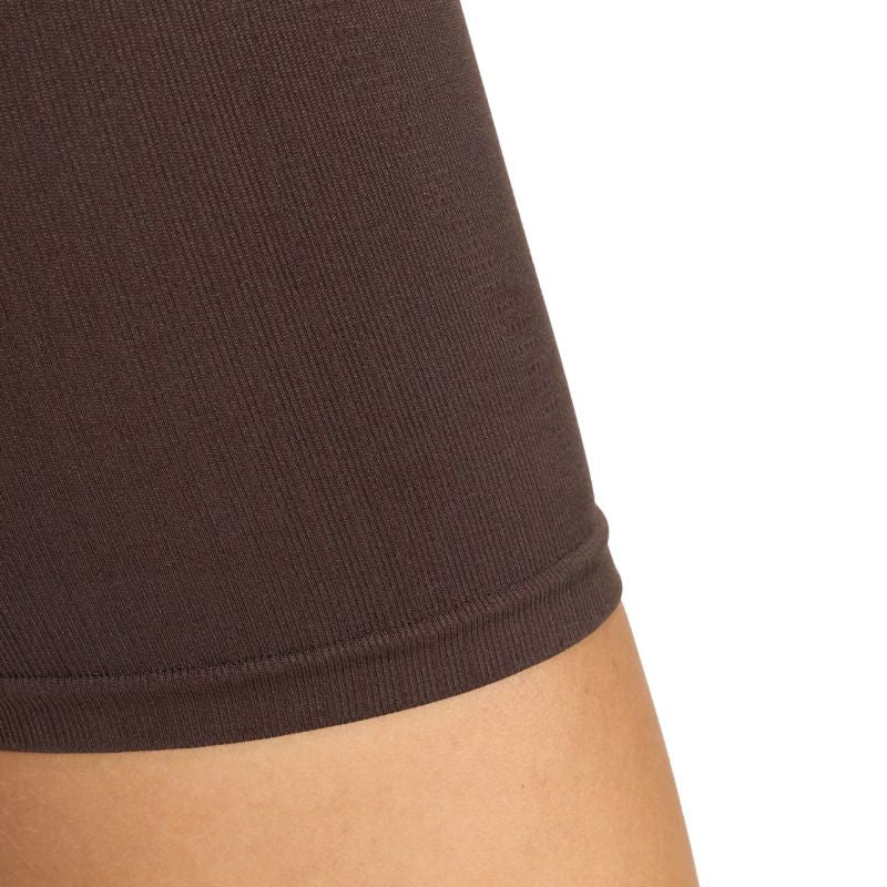 Women's adidas Workout Essentials Knit 4 Inch Leggings Brown KE5841