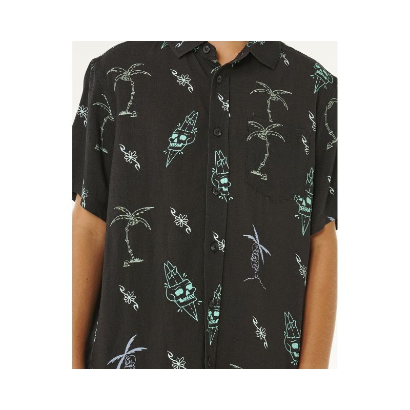 RIP CURL Eternal Shred Ss Shirt-Boy Black