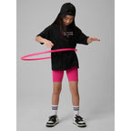 Girls' loose T-shirt with print 4F 4FJRSS26TTSHF4137-20S 4f