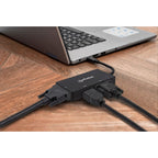 MANHATTAN ADAPTER MULTIPORT USB-C 3.1 TO HDMI/DVI/VGA M/F Kable i adaptery/Adaptery, przejściówki Your Sports Performance