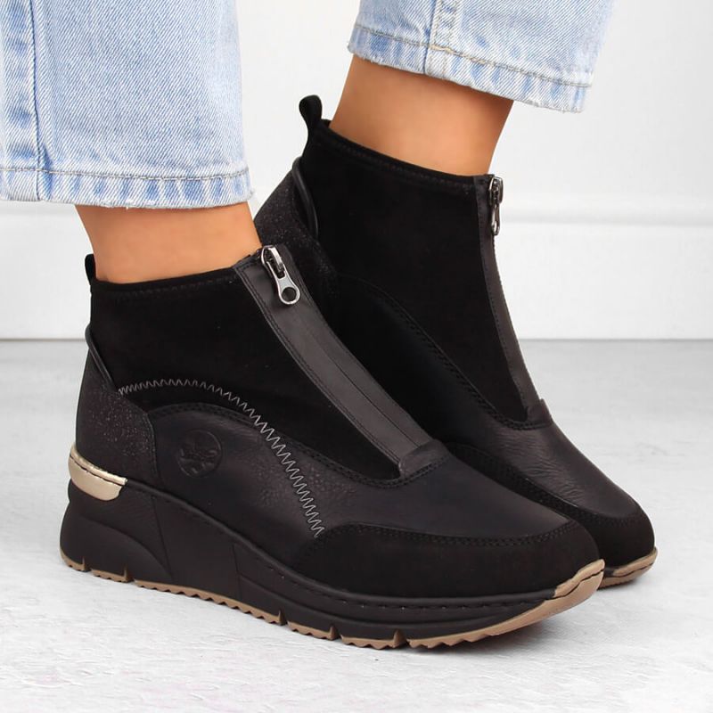 Rieker W N6361-00 RKR704 wedge ankle boots Footwear/Lifestyle/Rieker Your Sports Performance