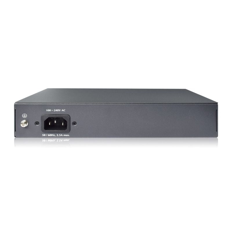 Unmanaged network switch 19" 8x RJ45 10/100 Mb/s, 2x FastEthernet uplink, PoE+ 120W budget Komunikacja i łączność/Switch-e Your Sports Performance