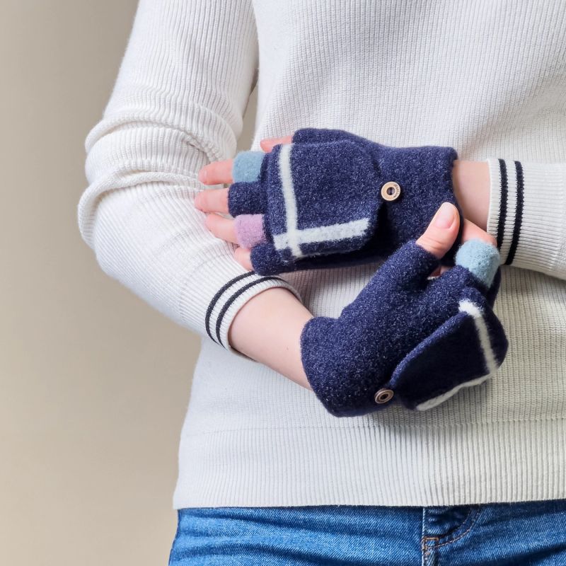 Women's/children's winter phone gloves - black Hurtel