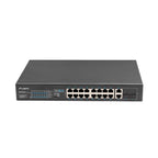 LANBERG SWITCH RACK 19" 16X 100MB POE+/2X COMBO GIGABIT 250W UNMANAGED RSFE-16P-2C-250 Komunikacja i łączność/Switch-e Your Sports Performance