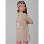 Oversized T-shirt with print for girls 4F 4FJRAW26TTSHF4242-83S
