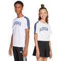 adidas Codes Collegiate Graphic Kids' T-Shirt, White, JI6674