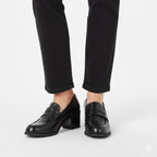 Women's black high-heeled lords shoes M.Daszyński MR2201D-3A To be categorized Your Sports Performance