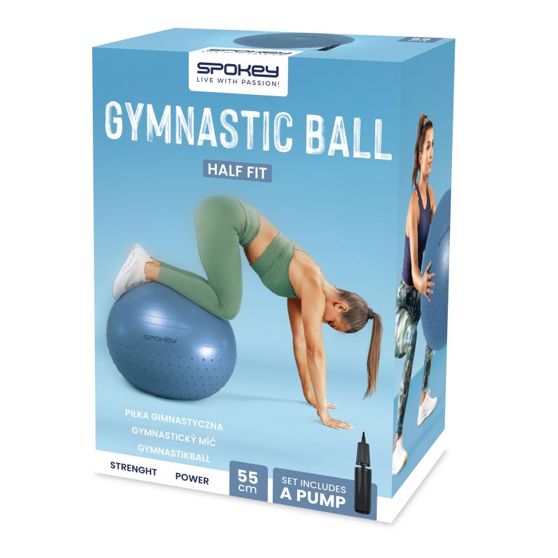 Spokey Half Fit gymnastics ball 75cm SPK-943629 Accessories/Training equipment Your Sports Performance