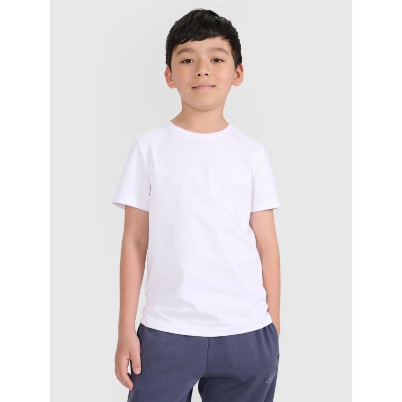 Boy's regular plain T-shirt 4F 4FJRMM00TTSHM3254-10S 4f