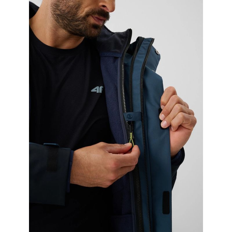 Men's trekking jacket 3 in 1 membrane 10000 4F 4FRAW26TTJAM1354-32S
