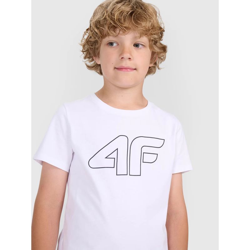 Boy's printed T-shirt 4F Junior 4FJWMM00TTSHM2331-10S *Kategoria tymczasowa Your Sports Performance