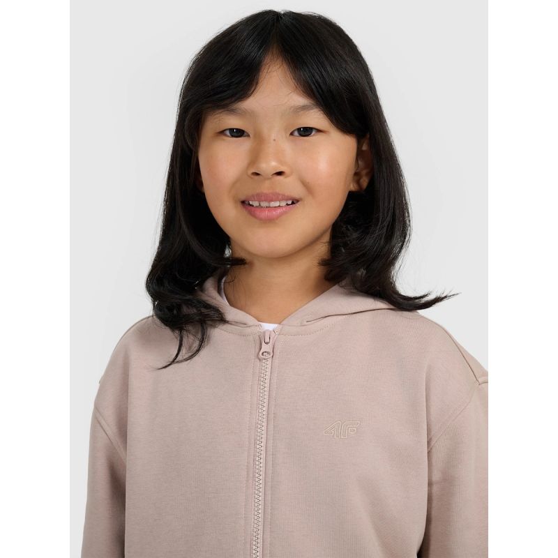 Girls' 4F Zip-Up Hoodie 4FJRAW25TSWSF2466-83S