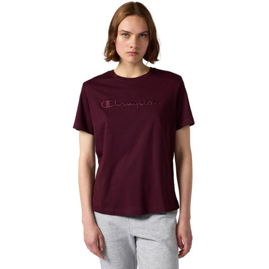 Champion SS Tee Burgundy Women's T-Shirt 118382 RS522 In preparation Your Sports Performance