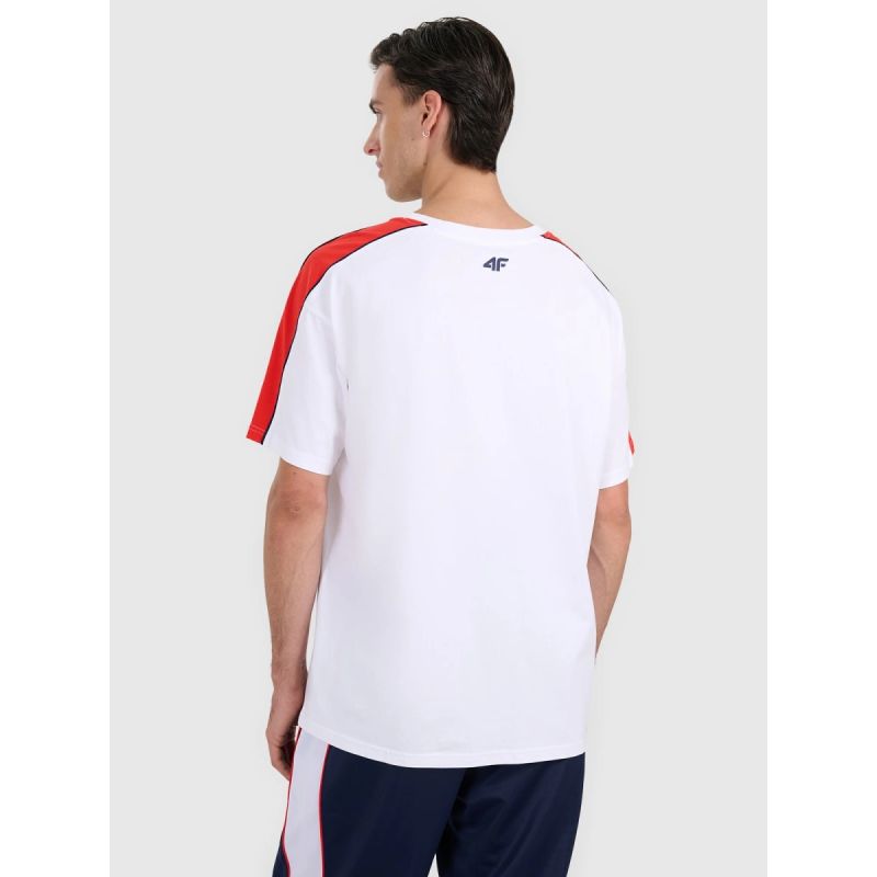 Men's oversize printed T-shirt 4F 4FRAW25TTSHM3227-10S 4f