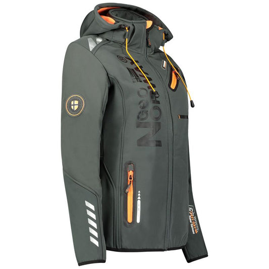 Geographical Norway Reine Ass A EO DB 007 W Softshell Jacket WU8184F/GNO-Dark Gray / Orange Clothing/Outdoor/Geographical Norway 4F