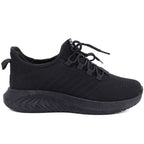 Black Big Star women's textile sports shoes UU274057 Big Star