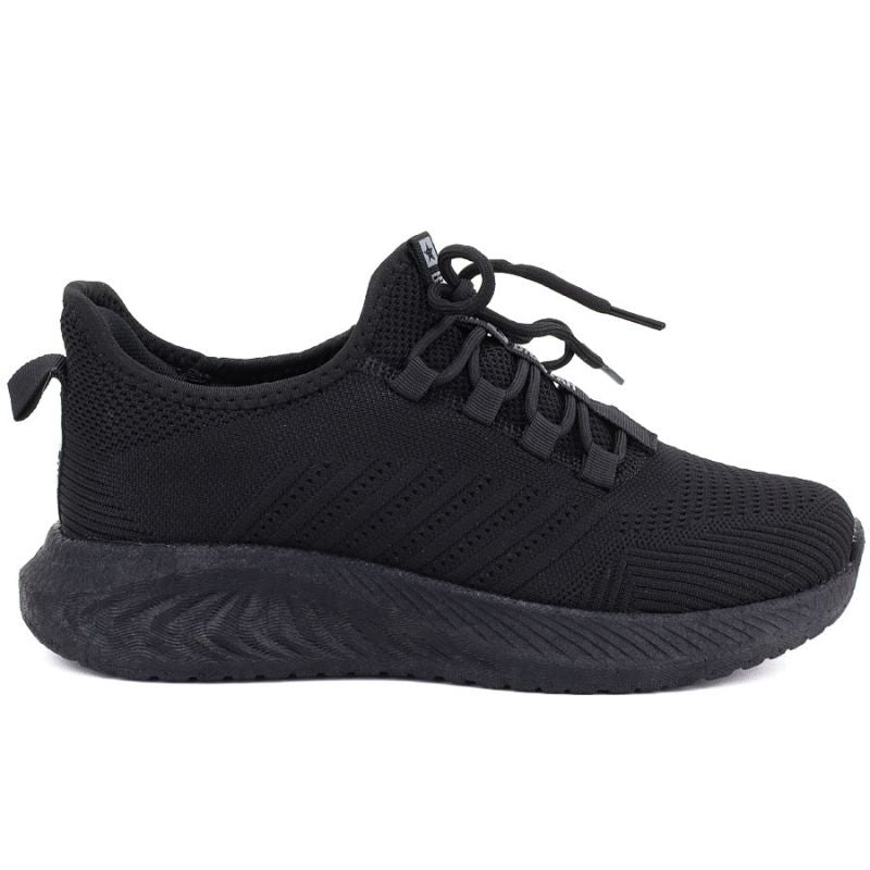 Black Big Star women's textile sports shoes UU274057 Big Star