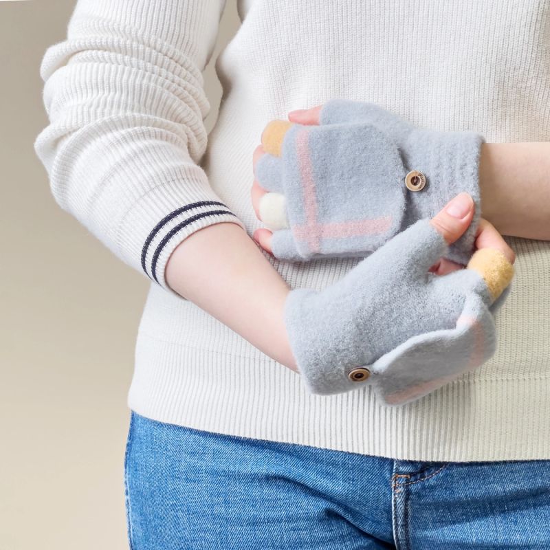 Women's/children's winter phone gloves - gray Hurtel
