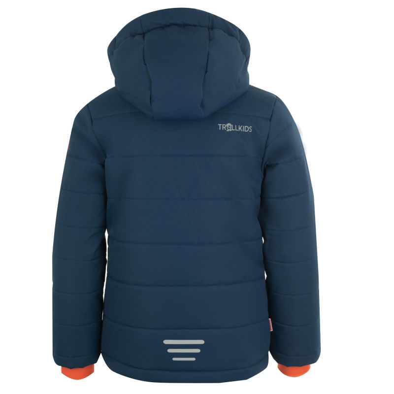 Trollkids Kids Hemsedal Snow Jacket XT mystic blue/orange abrasion-resistant blue (513-142) In preparation Your Sports Performance