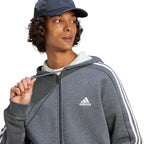 adidas Essentials Fleece 3-Stripes Full-Zip M Sweatshirt IJ6480 Clothing/Lifestyle Adidas