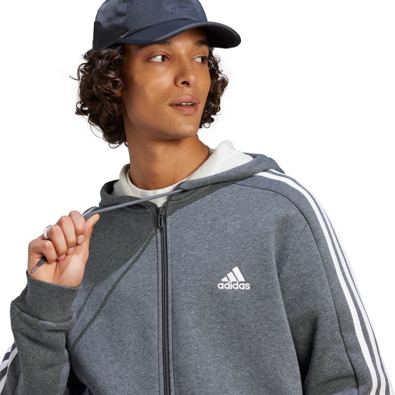 adidas Essentials Fleece 3-Stripes Full-Zip M Sweatshirt IJ6480 Clothing/Lifestyle Adidas