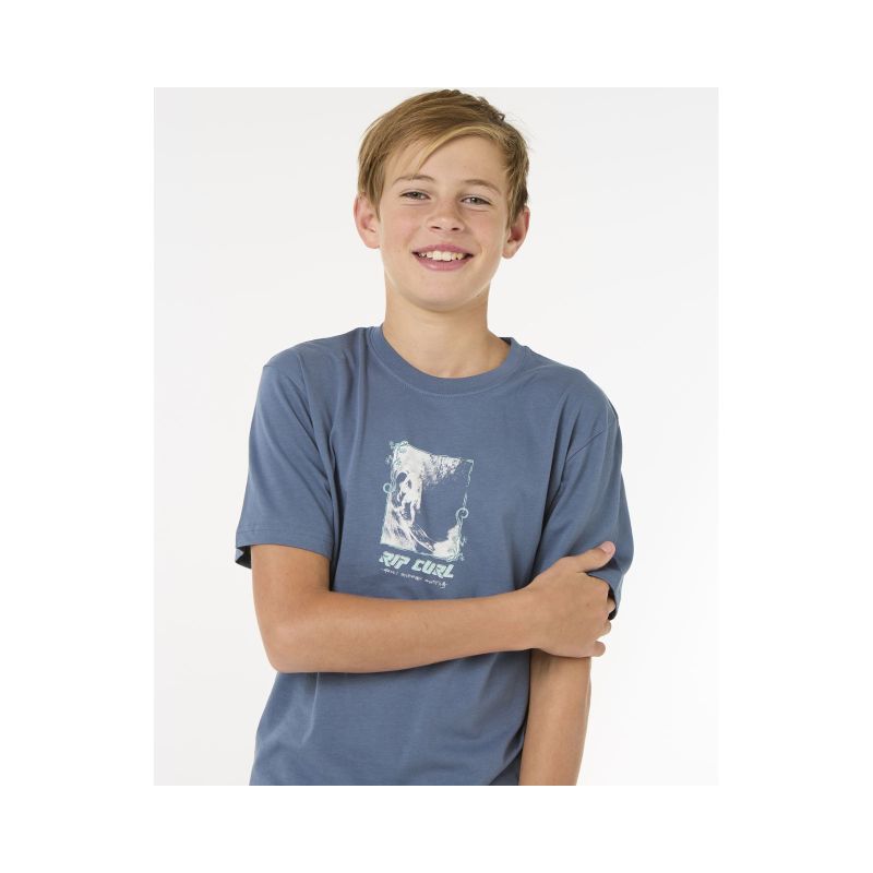 RIP CURL Raw Energy Frame Tee - Boy Navy