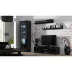 SOHO S1 display cabinet black/gloss black Bufety i witryny/Bufety i witryny na drewnianej podstawie Your Sports Performance
