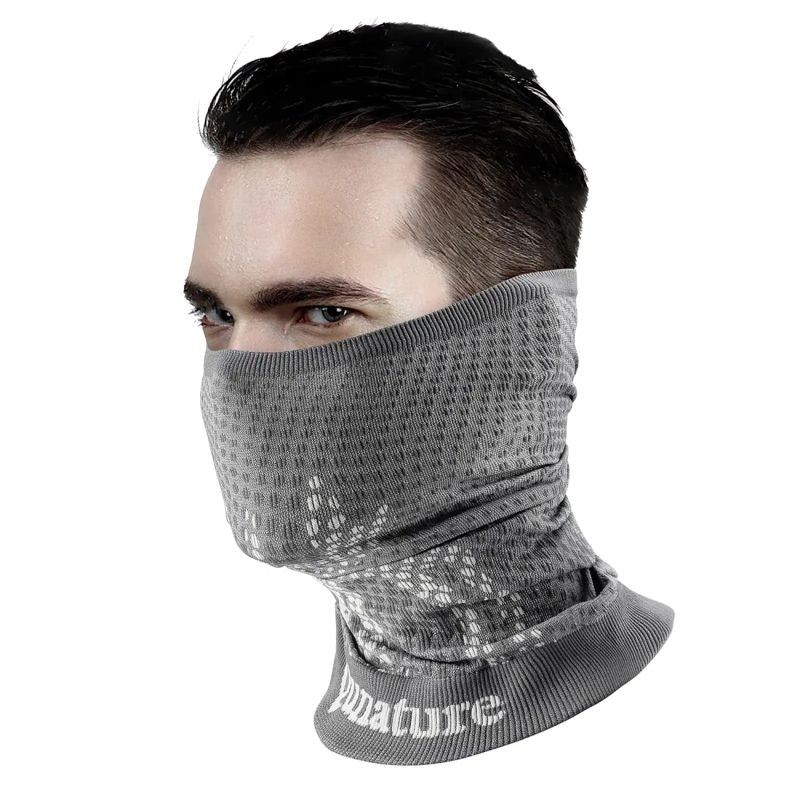 Qunature 11230014001 ski scarf, sports bandana, universal size - gray Your Sports Performance