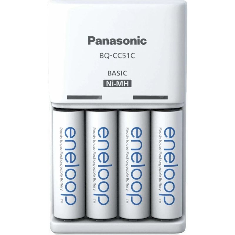 PANASONIC BASIC CHARGER + 4x AA ENELOOP 2000 mAh Baterie, akumulatorki i ładowarki/Ładowarki akumulatorowe (bez akumulatorków) Your Sports Performance
