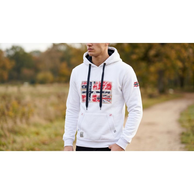 Geographical Norway GPEPE 2 MEN 100 EO BS2 Men's Sweatshirt (WT1874H/GN-WHITE)