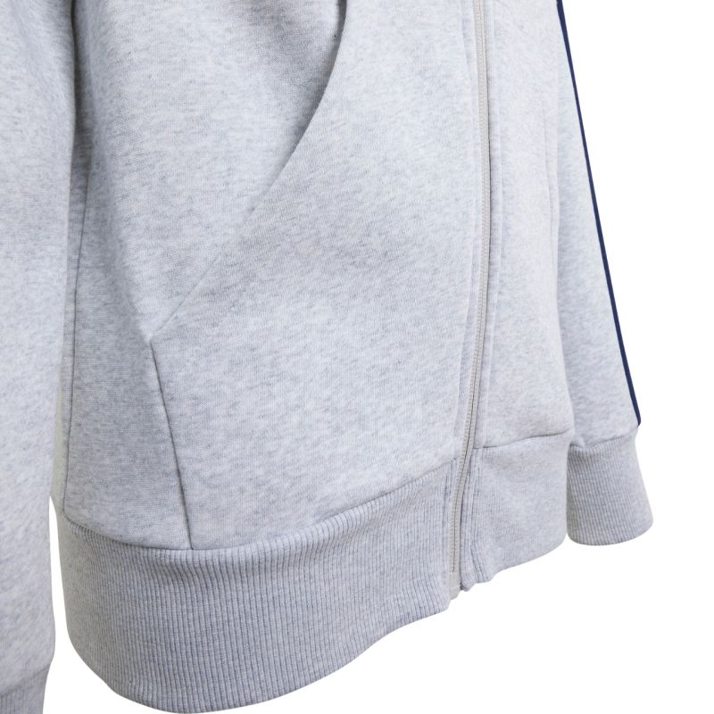 adidas Essentials Full-Zip Hoodie for Kids Light Gray KQ9050