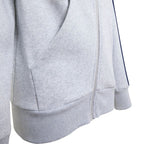 adidas Essentials Full-Zip Hoodie for Kids Light Gray KQ9050