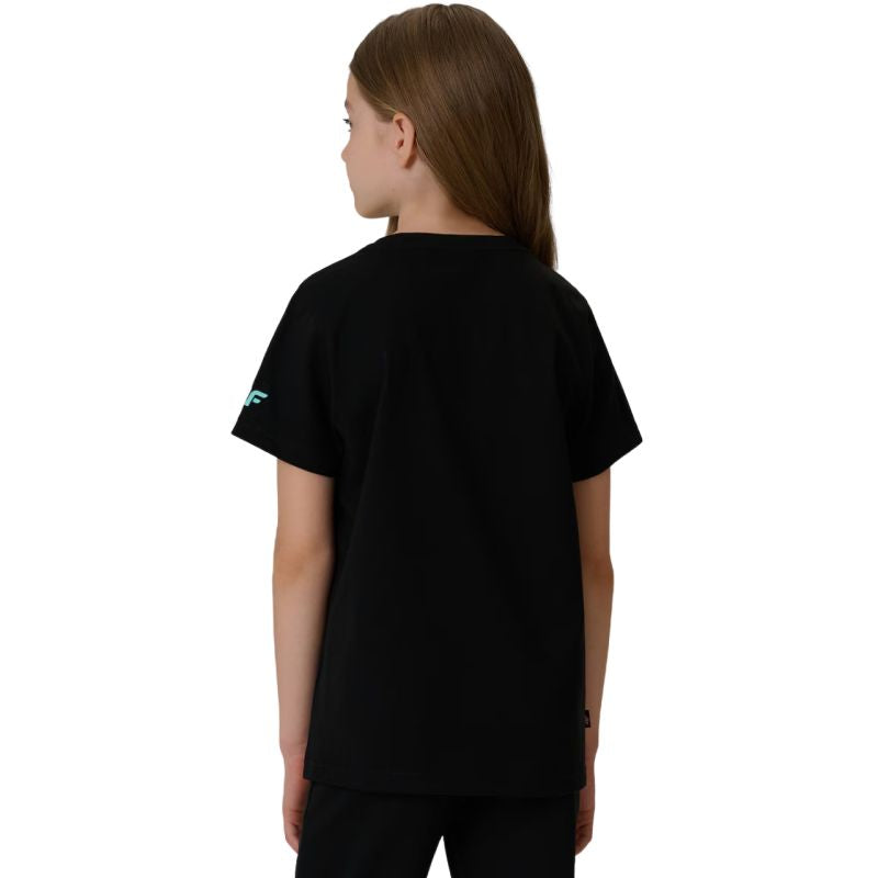 T-shirt for girls 4F F2938 deep black 4FJWSS26TTSHF2938 20S