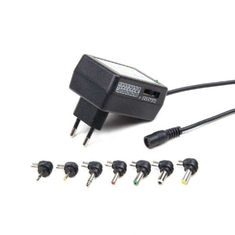 ENERGENIE UNIVERSAL ADJUSTABLE 24W MAINS POWER SUPPLY EG-MC-009 3V-12V + 7-PIECE SET Zasilacze dedykowane/Zasilacze do pozostałych urządzeń Your Sports Performance