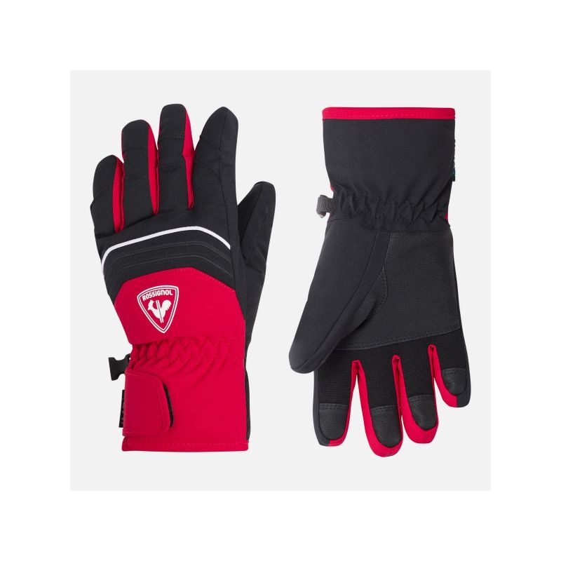 Rossignol Jr Tech Impr G Gloves Red Import z PMSport Your Sports Performance